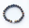 8mm Natural Stone Yoga Energy Beaded Strands Charm Bracelets For Women Men Lover Couple Decor Jewelry