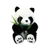 Dorimytrader 130 cm grand Animal émulationnel bambou Panda en peluche 51039039 grand Panda couché simulé oreiller poupée cadeau D6371706