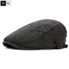 Partihandel-2016 Solid Vintage Wool Beret Män Bone Flat Cap Winter Mössor för Män Berets Hat Kvinna Newsboy Peaked Cap Women Berrets