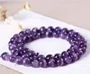 8mm Rodada Natrual roxo Amythest Beads gemstone Solta Pérolas Para Pulseira DIY Fazer Jóias