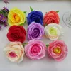 9Colors 9CM DIY Artificial Rose Flower Heads Silk Decorative Flower Supermarket Background DIY Road Led Wedding Wall Flower Bouqu9475247
