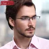 Wholesale- Chashma Titanium Eyeglass Ultra Light Weight Frames Optical Frame Glasses for Men Half Rim Eyeglasses