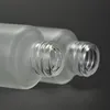 30g 50g bouteille ronde givrée vide, récipients en verre cosmétiques réutilisables avec pompe de pulvérisation en verre livraison gratuite F2017198