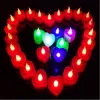 Ledd te ljus lampa färgrik skal hjärta valentines ljus romantisk röd grön blå färgstarka ljus semester dekoration