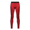 Wholesale-Men Compression Pants Black White sports basketball gym bodybuilding joggers Skinny Stretchy Long Trousers Tight Inner Leggings