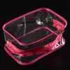 Bolsa de cosméticos transparente, bolsa de maquillaje para mujer, organizador de bolsas de lavado de viaje de PVC, bolsa con cremallera, Organizador, Trousse Maquillage Femme215n