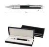 시리즈 번호가 있는 상단 롤러볼 젤 펜 검정 및 은색 원형 코브 M 롤러 볼 펜의 5A 크리스탈