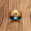 Neue Design Mode Vergoldet Mann Frauen Dame Frühling Wolfram stahl Ringe 3D Coole Einfache Wolframcarbid Ringe für Männer schmuck