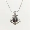 Médaillons de Cage d'ancrage 18KGP, supports de pendentifs de perles/gemmes de souhait pour bricolage, jolis bijoux mignons à la mode