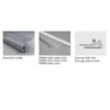 10 X 1M sets/lot factory price aluminum profile led strip and Anodized silver led profile extrusion for step stairs lights