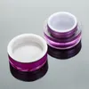 5g 10g 30g 50g Vuoto trucco cosmetico Crema per il viso Vaso Vaso Bottiglia Contenitore acrilico con motivo rosa Tappo Scatola portatile spedizione veloce F2017582