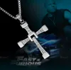 2017 De flesta brandsmycken S925 Standard silver Furious Cross Pendant Halsband Man Bästa gåva Snabb och Furious