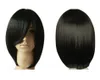 Freies Großhandelsverschiffen neue schwarze gerade kurze Bob-Haar-Perücken-Frauen-Art- und Weisecosplay-Kostüm-Partei-Perücke