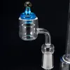 Glass Smoking Accessries Carb Cap UFO Colored OD 23mm Universal For Quartz Banger Nail 19.5mm Enail Colorful ball Dab Rig 559