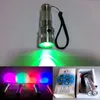 ColorShine LED RGB färgväxling Torch ficklampa, 3W aluminium legering RGB Edison Multi färg LED ficklampa Regnbåge av färger Flash