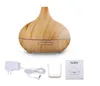 300ML Air Aroma Essential Oil Diffuser LED Ultrasonic Aroma Aromatherapy humidifier Mist Purifier maker wood grain shap DHL shipping