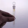 الجملة- خط النطاق 50 ملليلتر زجاج اختبار أنبوب جولة أسفل مع غطاء سدادة زجاجية لمختبر الكيمياء