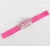 Joli bébé princesse couronne bandeau bébé fille cheveux accessoires diadème infantile élastique bandes de cheveux nouveau-né brillant tête enveloppement bandeau YH9601152