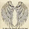 1 Pairs Sequined Wings Patches for Clothing Iron on Transfer Applique Patch for Jacket Jeans DIY Sew on Embroidery Sequins285P