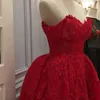 Vermelho Luxuoso 2017 Venda Árabe Moda Prom Vestido Querida Frisado vestido de Baile Tule Vestidos de Noite Vestidos de Festa Especial de Renda