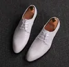 I più nuovi uomini scarpe da sposa designer alligatore abito formale piatto oxfords Gran Bretagna scarpe da uomo in pelle TAGLIA: 37-44 GX91