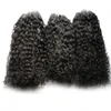 Mongoolse kinky krullend haar micro ring haarverlenging 300g natuurlijke kleur menselijke haarextensions micro-lus 1g