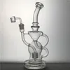 Recycler DAB RIGHT Wax Glas Bong Matrix Percark Oil Rigs Water Pijp Cyclon Quartz Banger Bowl Heady Bongs Vortex Hookah Pipes