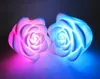 Changeable Couleur LED Rose Fleur Bougies sans fumée roses sans flamme amour lampe Light Up Free Battery Table Décoration de la maison Cadeau ZA1515