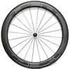 700C 60mm djup 25mm bredd Kolhjul Clinchertubular Road Bike Carbon Wheelset Ushape fälgar med Powerway R36 H1155500