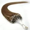 Extension per capelli ad anello, confezione da 100 pezzi, setosi capelli umani brasiliani, micro anelli, collegamenti, estensioni dei capelli2468433