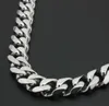 15 mm enorm tung 1840 tum ren rostfritt stål silver kubansk trottoarkedja halsband solida länkkedja smycken för män gåvor hög qual2612789