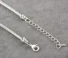 Gratis frakt Classic DIY 925 Silverplating Snake Chain Armband Passande Europen Charms Pärlor Hummerlås Bangles Tillbehör Smycken 100pcs
