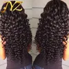 13x4 Human Hair Lace Front Braziliaanse krullende pruik Remy Maagd voor zwarte vrouwen