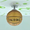 Glazen voetbal/basketbal plafond licht schattige kinder slaapkamer voetbal kroonluchter lamp babykamer plafondarmaturen