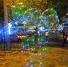 22inch Luminous Led Balloon String Colorful Transparent Round Bubble Decoration Party Wedding Balloons Lighting in Dark 3M String free ship