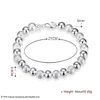 Yhamni Nya Charm Bangles för kvinnor Mode 100% 925 Sterling Silve European Beads Women Armband Smycken SPCH084