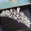 Stunning Gold Silver Bridal Crown Free Shipping High Quality Colorful Clear Crystal Wedding Prom Party Tiara Hair Accessories Real Photos