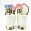 LES MERVEILLEUSES LADUREE 4pcs brush set + 1pc mirror + 1pc Brush Holder makeup Brush set best Quality