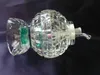 Round crystal jellyfish , Wholesale Glass Bongs, Glass Hookah, Smoke Pipe Accessories