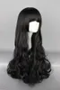 Новый высококачественный модный парик с изображением gtХорошее качество 80 см Длинный вьющийся косплей RWBY Блейк Белладонна Черный косплей Wi1555444