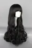 Nouvelle haute qualité mode photo perruque gtbonne qualité 80 cm de Long bouclés Cosplay RWBY Blake Belladonna noir Cosplay Wi1555444