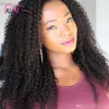 Clip Extensions African American Clip In Human Hair Extensions Kinky Curly Clip In Hair Extensions 120g 8A Natural Hair Factory Outlet