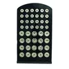Nowy przylot 18 mm 12 mm mix przycisk Snap Button Stojak na modne czarne akrylowe zamienne imbirowe uchwyty na biżuterię do pstryka