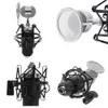 Mikrofoner BM-8000 Professionell inspelningskondensor Sound Studio Microphone med 3,5 mm kontakt för KTV-karaoke med stativ Holder Pop Filter