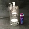 Doppelter Sandkern Super Silent Glass Hoppot Großhandel Bongs Ölbrenner Rohre Wasserpfeifen Glaspfeife Bohrinseln Rauchen