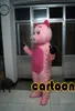 Haute qualité Real Pictures Deluxes costume de mascotte de cochon rose costume de mascotte en dollars américains taille adulte livraison gratuite directe d'usine
