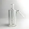 Tjock pyrex glas bong askfångare med 14 mm 14,4 mm 4,5 tums mini bubbler askfångare klart glas vatten ashcatcher