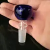 Cam Bubbler için 14 mm Renkli Yıldız Kaseleri ve Külde Kuru Bitki için Kül Cam Bong Cam Kase