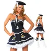 costume cosplay del vestito da marinaio della marina dei vestiti femminili sexy di alta qualità all'ingrosso di alta qualità per la vendita calda di Halloween