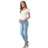 European och American Style Women Waist High Jeans Big Hips Stretch Pants 2 Färger Plus Storlek